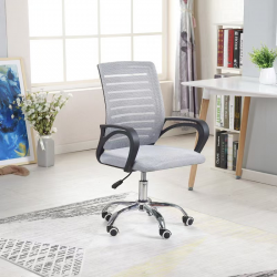 كرسي مكتب باللون الرمادي يمكن التحكم بارتفاعه am-63